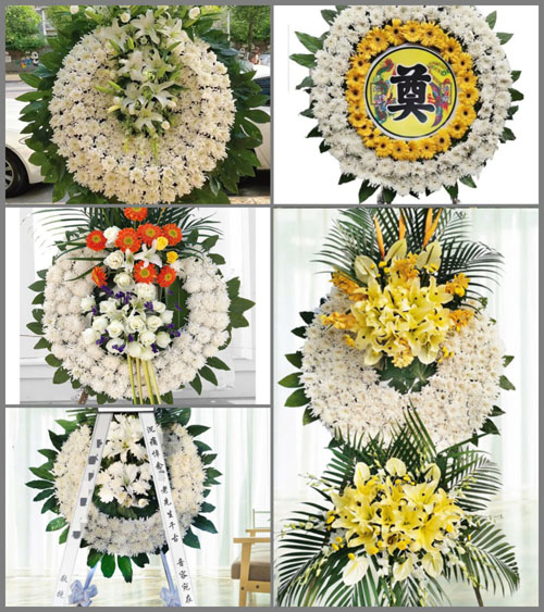 广东江门市台山市三合镇新一村花圈速递